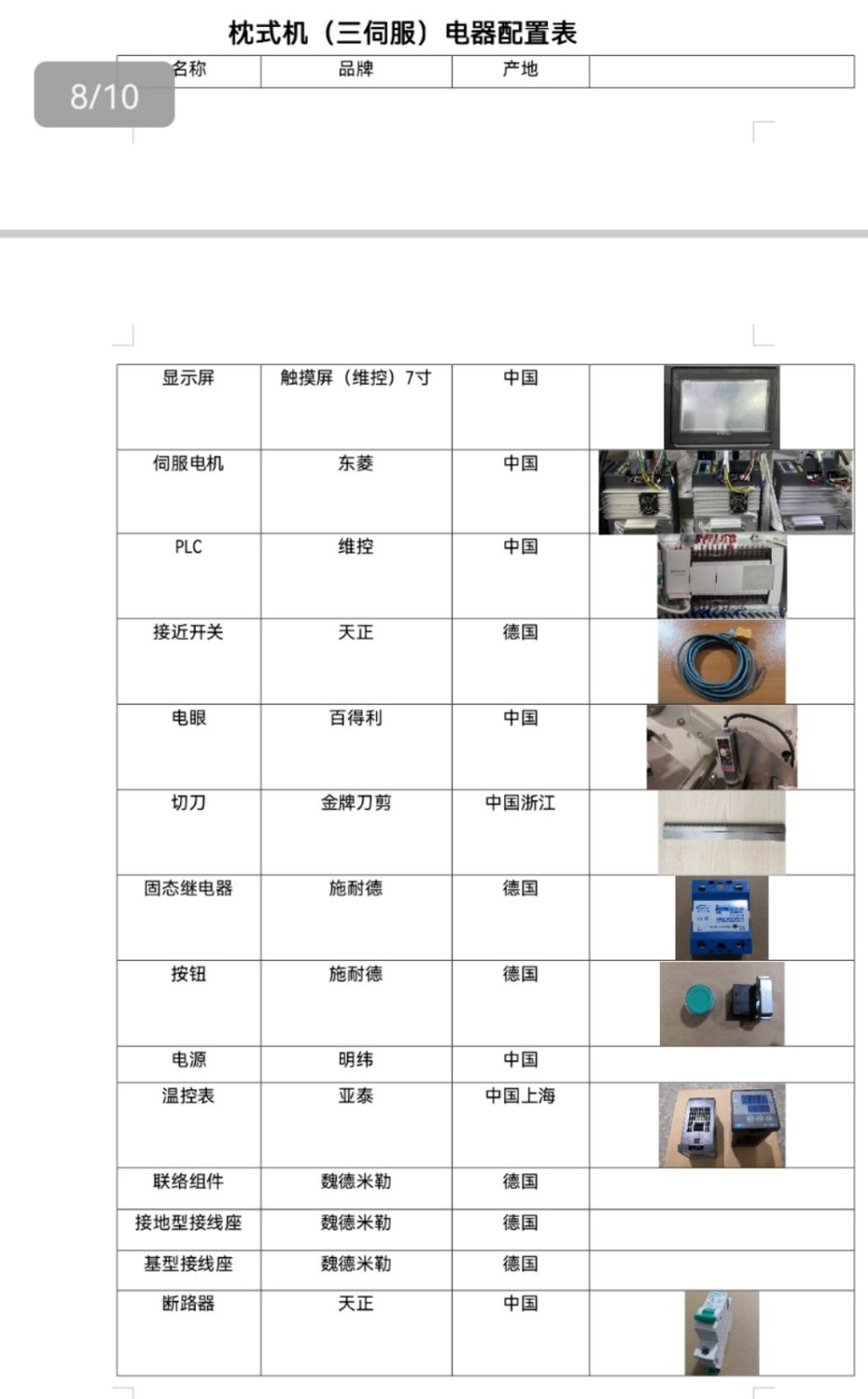 三伺服回转式枕包机图8