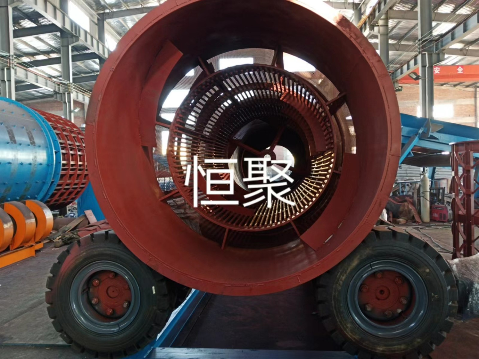 铜矿，铁矿，沙金矿，锡矿滚筒洗矿机图2