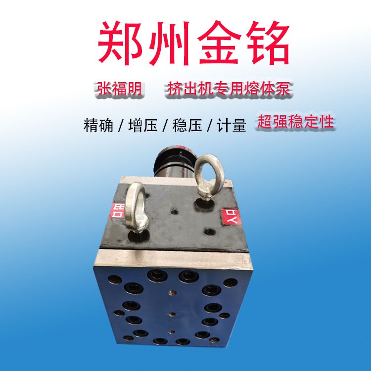 郑州金铭专业生产挤出机专用熔体泵和换网器图2