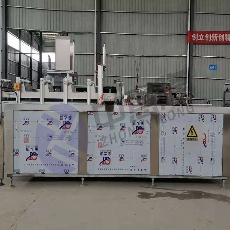 易拉罐侧推式装箱机 日化洗衣液跌落式装箱机 中意隆定制图2