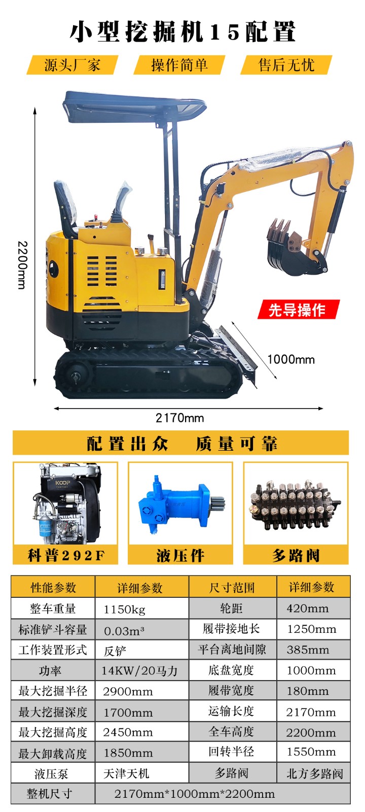 微型挖掘机 小型挖掘机 轮式挖掘机图6