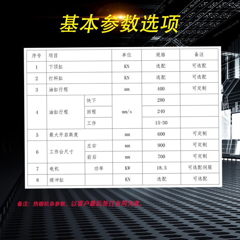 200吨闭式液压冲床，液压热锻机，压力机，锻造机图4