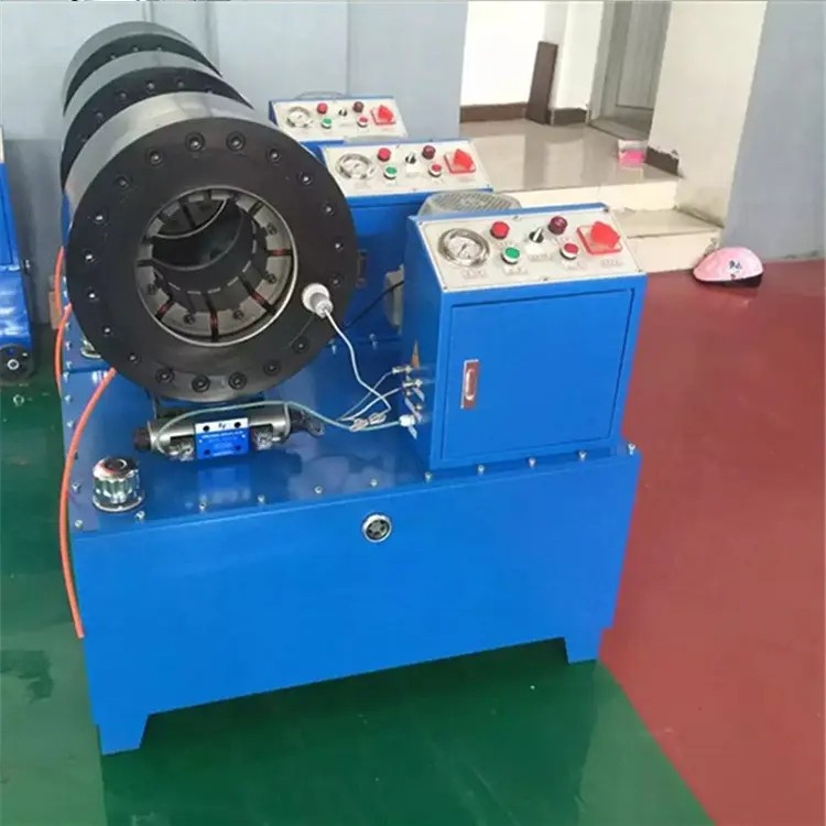 高压油管压管机  钢管压管机 液压胶管压管机图2