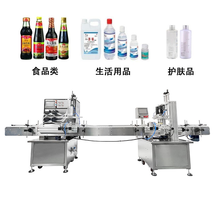 全自动4头蠕动泵液体灌装旋盖一体机图4