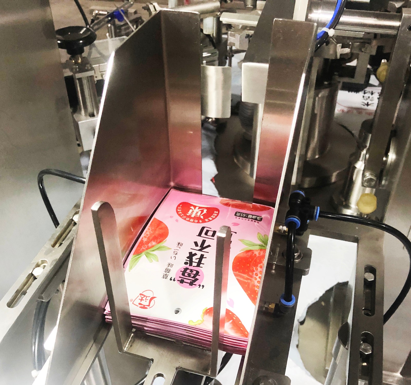 冻干鹌鹑鸡胸肉鱼干全自动称量给袋机 宠物饲料食品给袋式包装机图2
