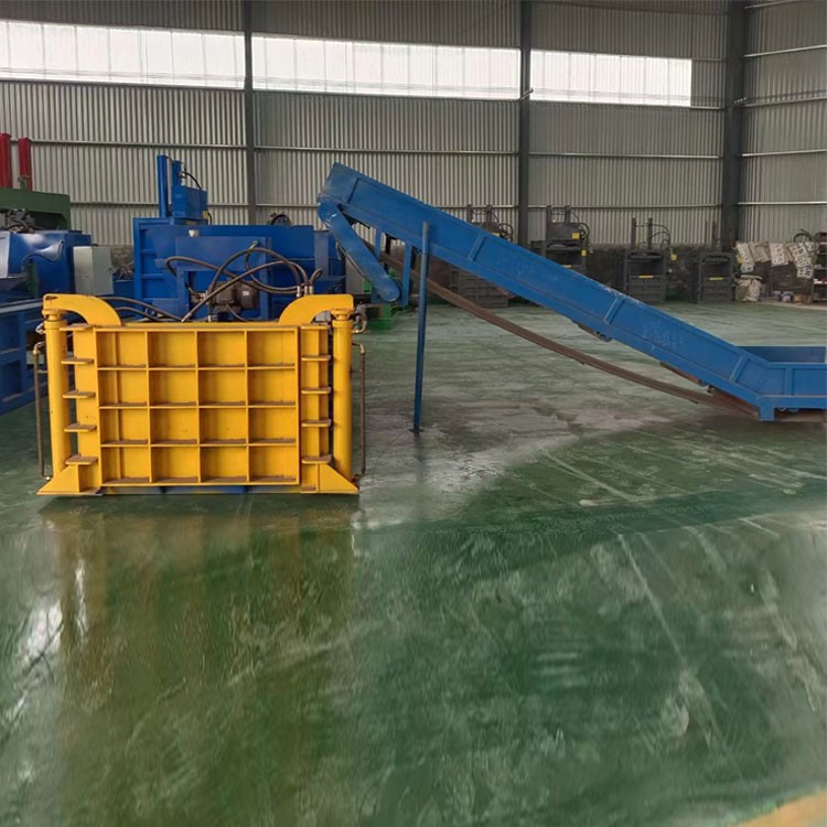 环保设备 100T卧式废品液压打包机 金属液压压缩设备图9