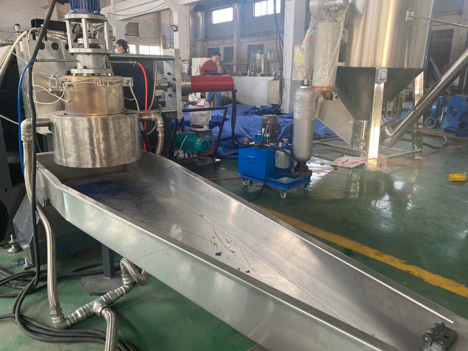 厂家直供塑料薄膜造粒线配压实仓水环造粒 塑料造粒设备图4
