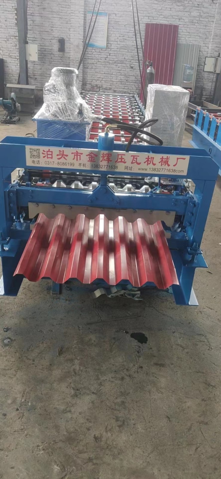 彩钢瓦机双层彩钢压瓦机c型钢机铁皮压瓦机彩钢瓦设备图6