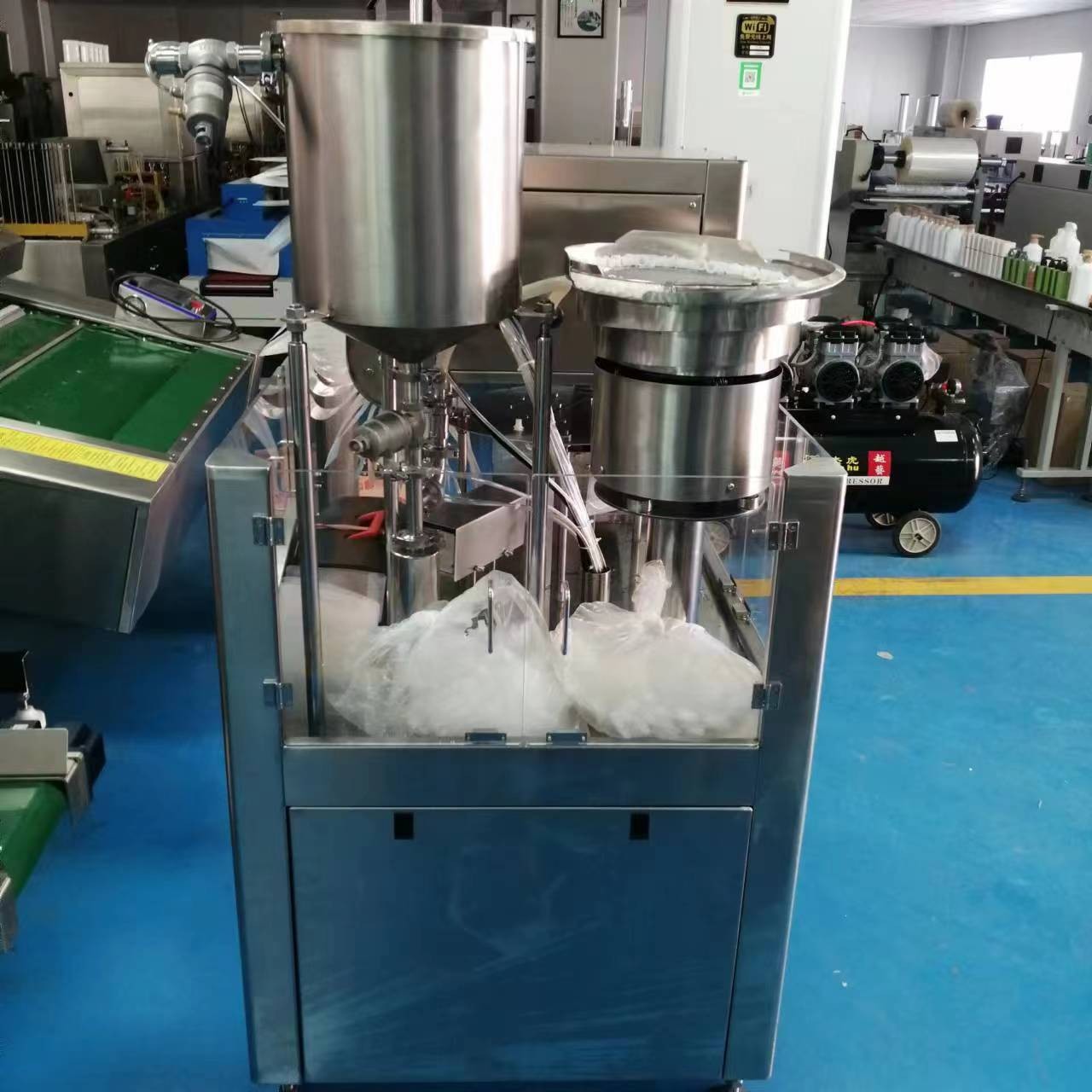 单头洗衣液灌装旋盖机全自动豆浆果汁果冻饮料自立袋吸嘴袋灌装机图2