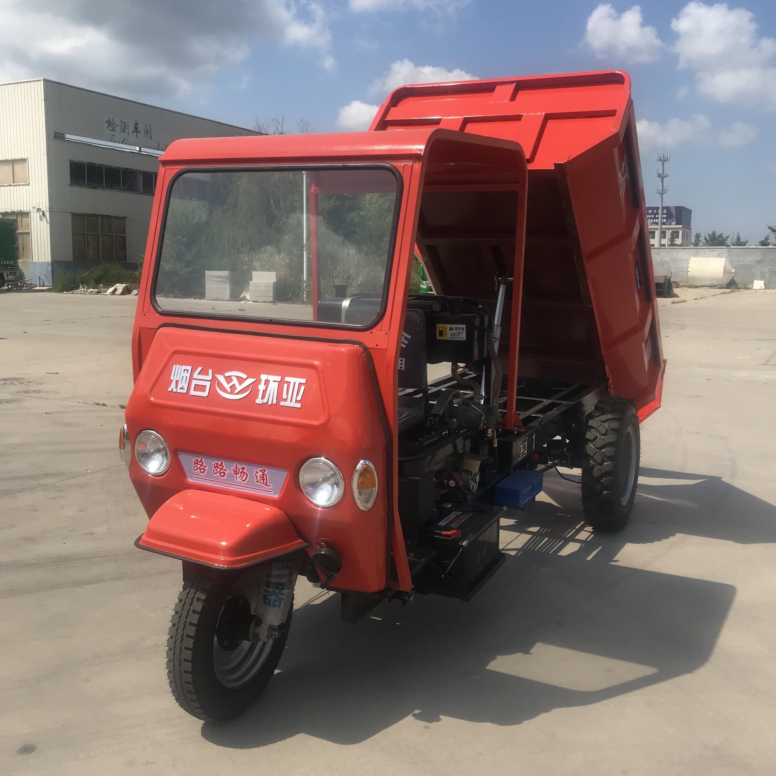 环亚机械工程农用三轮车简易棚工程车图4