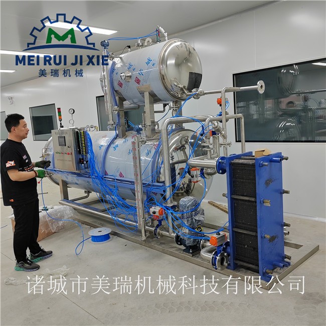 粽子高温杀菌锅 鸭脖高温杀菌锅 喷淋式高温灭菌锅图2