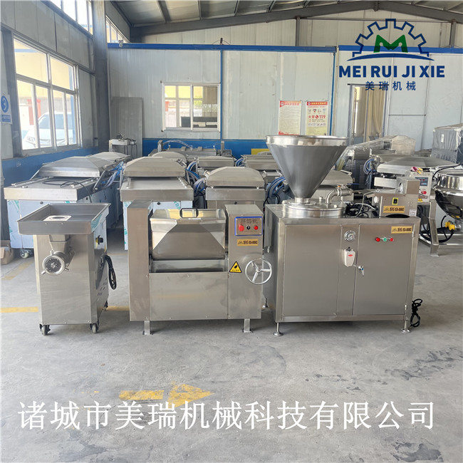 火腿肠加工成套设备 腊肠加工生产线 全自动灌肠打卡一体机图3