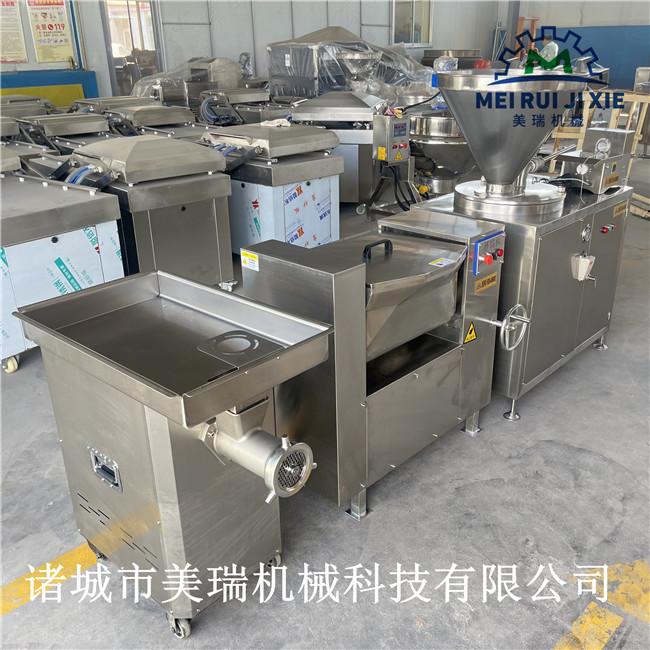 火腿肠加工成套设备 腊肠加工生产线 全自动灌肠打卡一体机图5