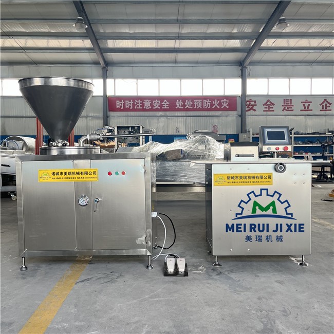 全自动火腿肠加工设备 猪肉香肠加工流水线美瑞生产图4