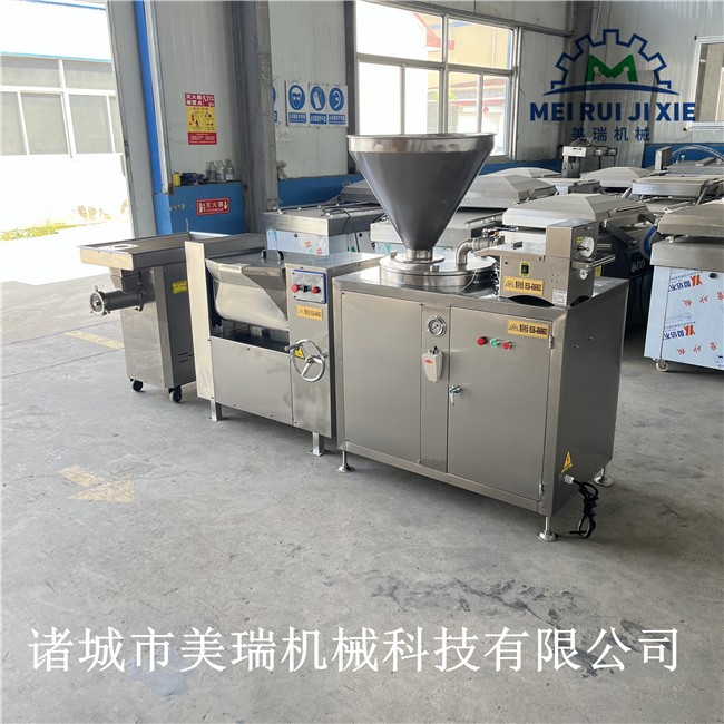 全自动火腿肠加工设备 猪肉香肠加工流水线美瑞生产图5