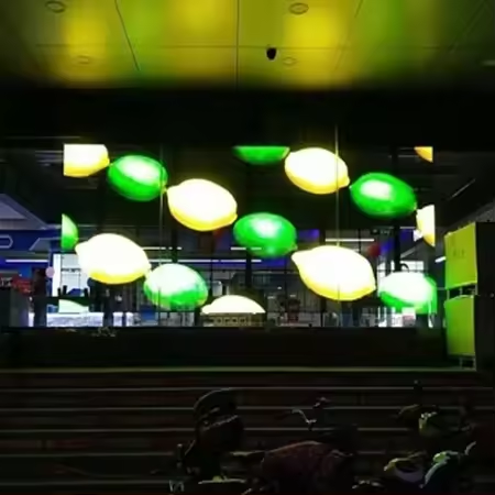 室内柔性LED透明屏橱窗玻璃屏图3